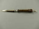 [LA-59926] Brieföffner/Lupe Liegend Ständer Vernickelt L 24cm Bild 9