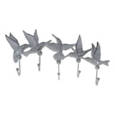 [LA-59946] Garderobenhaken Kleiderhaken Wandhaken Mantelhaken Vogel Weiß rustikal Bild 2