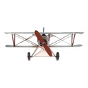 [LA-60032] Blechmodell Blechflugzeug Modellflugzeug Doppeldecker Silber Bild 3