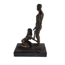 [LA-60097] Bronzeskulptur Bronzefigur Erotik Frau Mann Oral Sex Bild 3