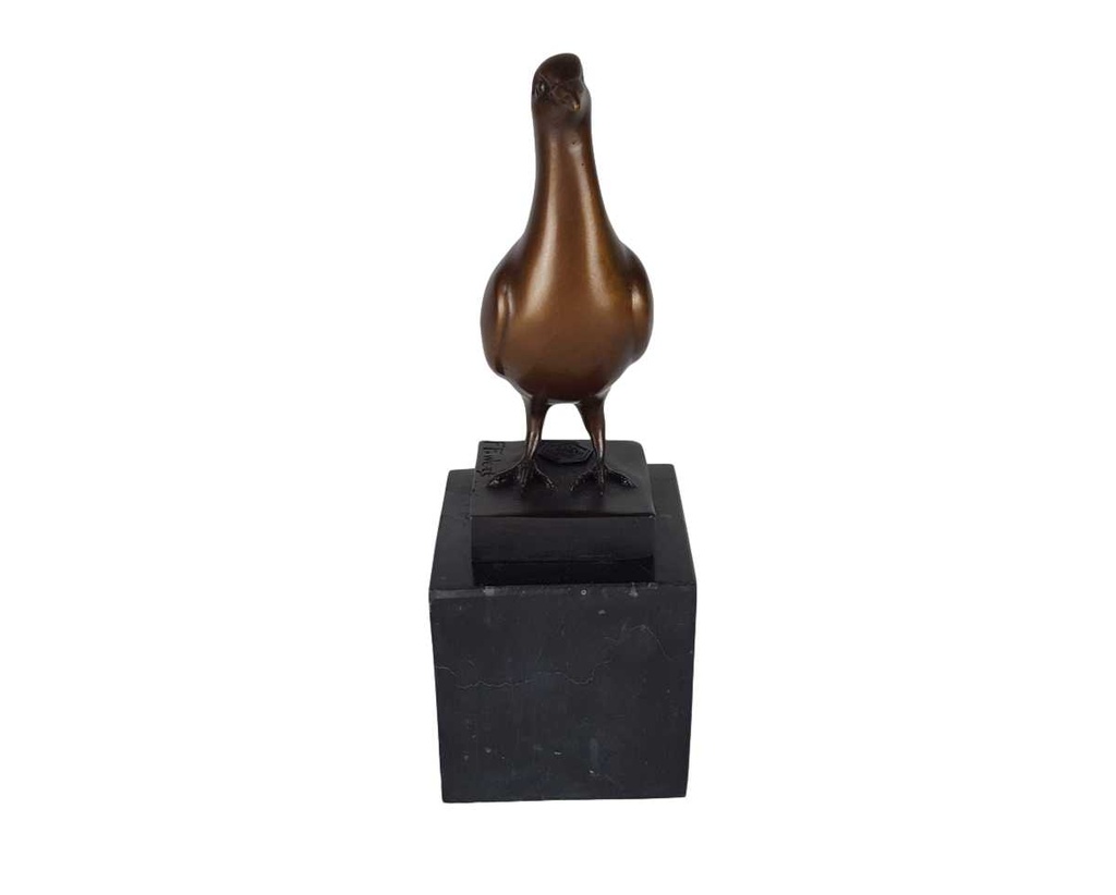 [LA-60117] Bronzeskulptur Bronzefigur Vogel Taube Bild 6