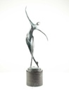 [LA-60139] Bronzeskulptur Bronzefigur Frau Tänzerin Ballerina Grün Abstrakt-Stil Bild 15