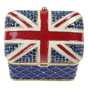 [LA-62521] Pillendose Pillendöschen Dose Döschen Schatulle Zinn emailliert Britische Flagge Bild 7