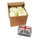 [LA-62521] Pillendose Pillendöschen Dose Döschen Schatulle Zinn emailliert Britische Flagge Bild 8