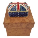 [LA-62521] Pillendose Pillendöschen Dose Döschen Schatulle Zinn emailliert Britische Flagge Bild 9