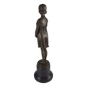 [LA-62533] Bronze Skulptur Figur Bronzeskulptur Bronzefigur Mädchen die Unschuld nach D.H.Chiparus Art-Deco-Stil Bild 4