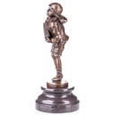 [LA-62541] Bronze Skulptur Figur Bronzeskulptur Bronzefigur Junge mit Akkordion Lazzarone nach D.H.Chiparus Art-Deco-Stil Bild 3