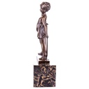 [LA-62559] Bronzeskulptur Bronzefigur Mädchen mit Reif Hoop Girl Art-Deco-Stil Bild 2