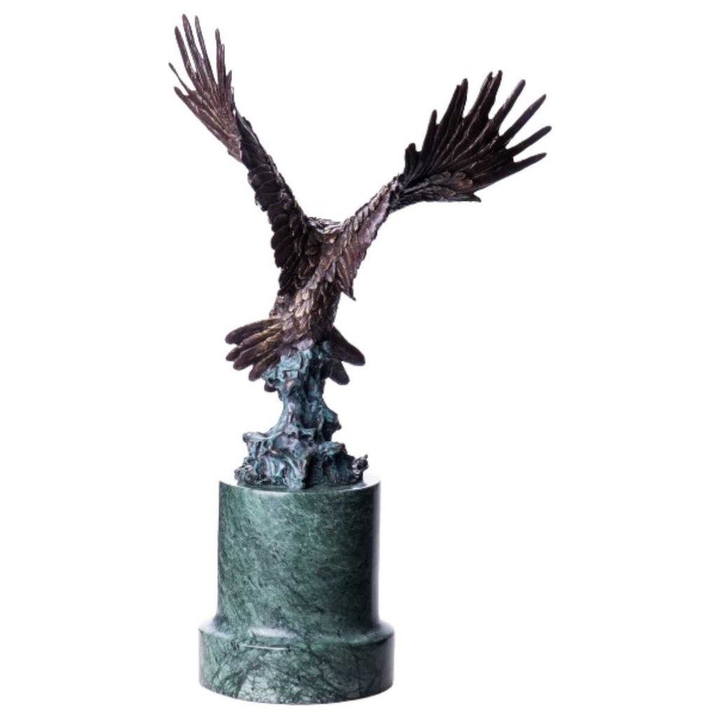 [LA-62564] Bronze Skulptur Figur Bronzeskulptur Bronzefigur Zoo Vogel Adler Bild 2