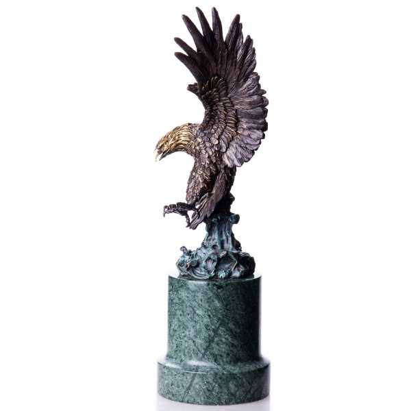 [LA-62564] Bronze Skulptur Figur Bronzeskulptur Bronzefigur Zoo Vogel Adler Bild 3