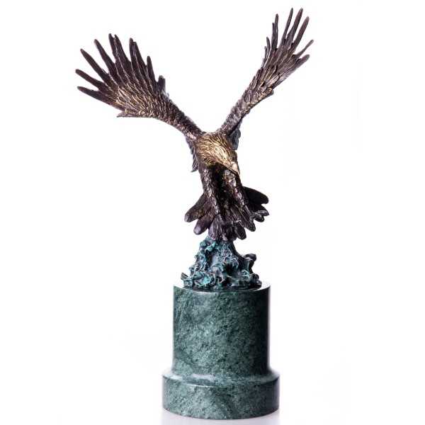 [LA-62564] Bronze Skulptur Figur Bronzeskulptur Bronzefigur Zoo Vogel Adler Bild 4