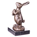 [LA-62568] Bronze Skulptur Figur Bronzeskulptur Bronzefigur Osterhase mit Osterei Ostern Bild 3
