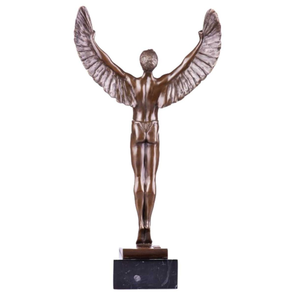 [LA-62572] Bronze Skulptur Figur Bronzeskulptur Bronzefigur Ikarus Bild 2