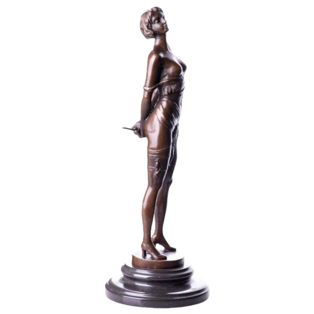 [LA-62580] Bronze Skulptur Figur Bronzeskulptur Bronzefigur Weiblicher Akt Bild 2