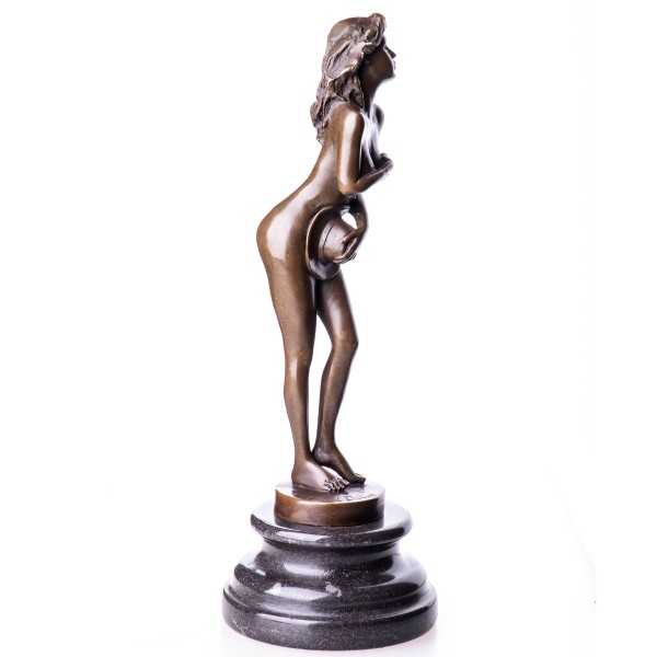 [LA-62587] Bronze Skulptur Figur Bronzeskulptur Bronzefigur Weiblicher Akt #62587 Bild 3