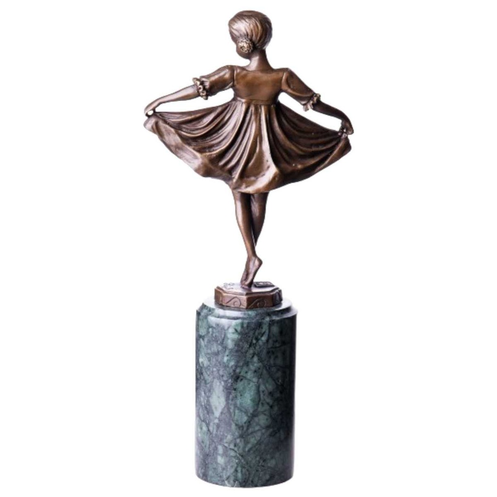 [LA-62611] Bronzeskulptur Bronzefigur Ballerina Balletttänzerin #62611 Bild 2