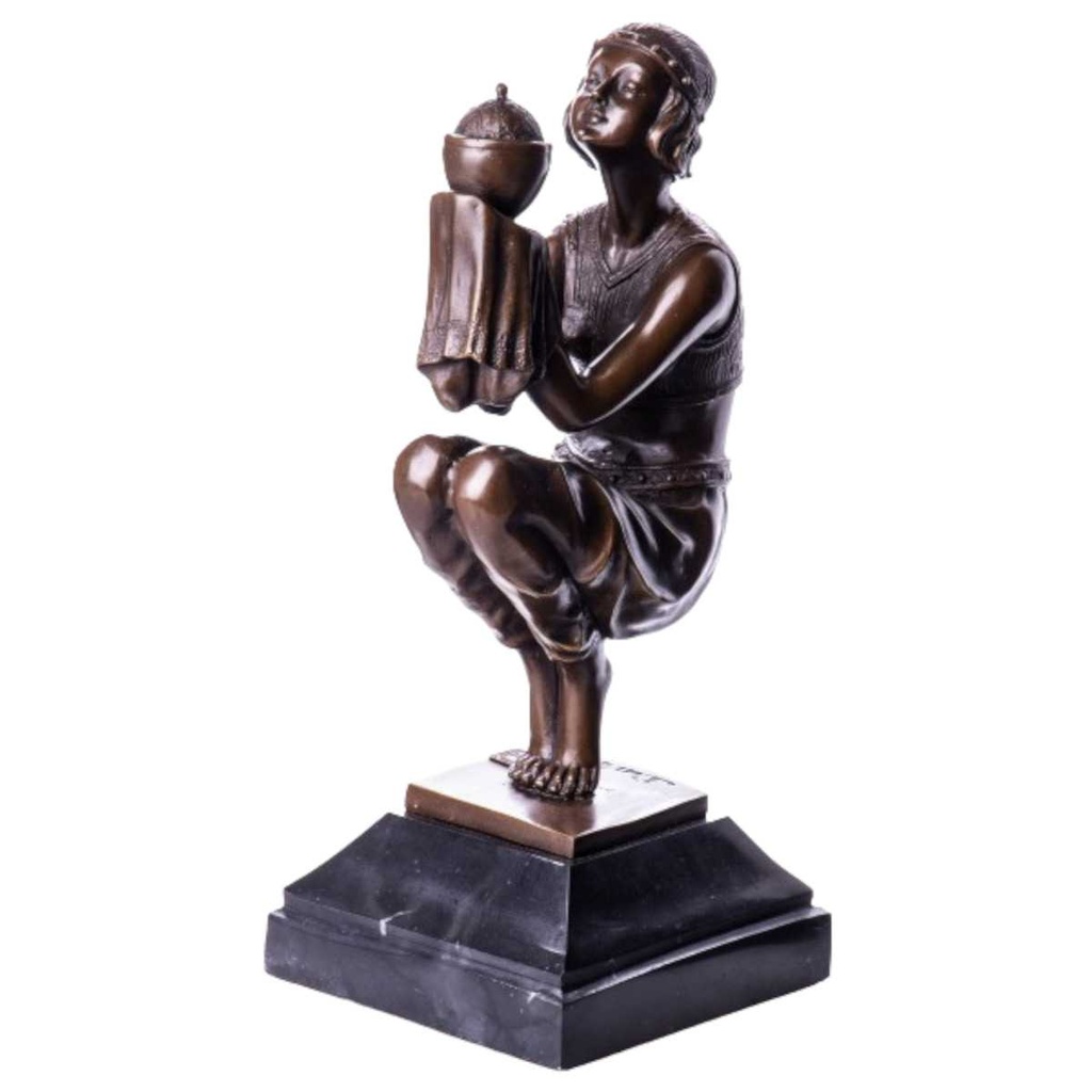 [LA-62624] Bronze Skulptur Figur Bronzeskulptur Bronzefigur Oblivion nach Duvernet Art-Deco-Stil Bild 2