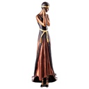 [LA-62629] Bronze Skulptur Figur Bronzeskulptur Bronzefigur Frau mit Kleid Art-Deco-Stil Bild 2