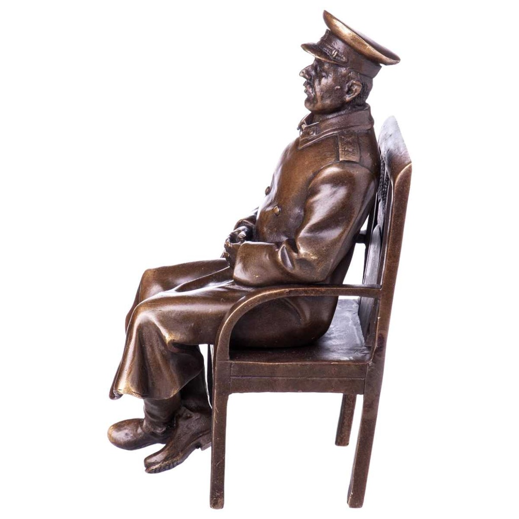 [LA-62634] Bronze Skulptur Figur Bronzeskulptur Bronzefigur Josef Stalin Bild 2