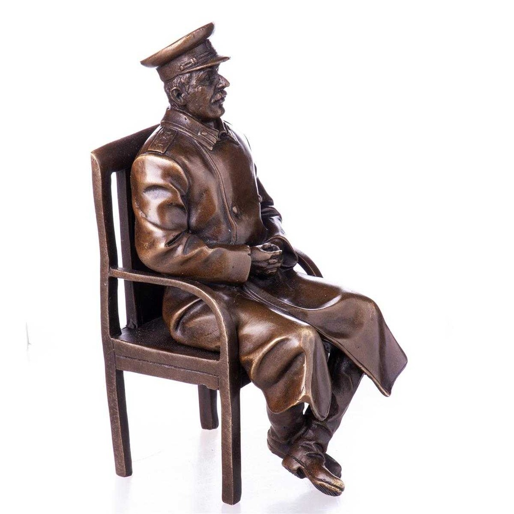 [LA-62634] Bronze Skulptur Figur Bronzeskulptur Bronzefigur Josef Stalin Bild 3