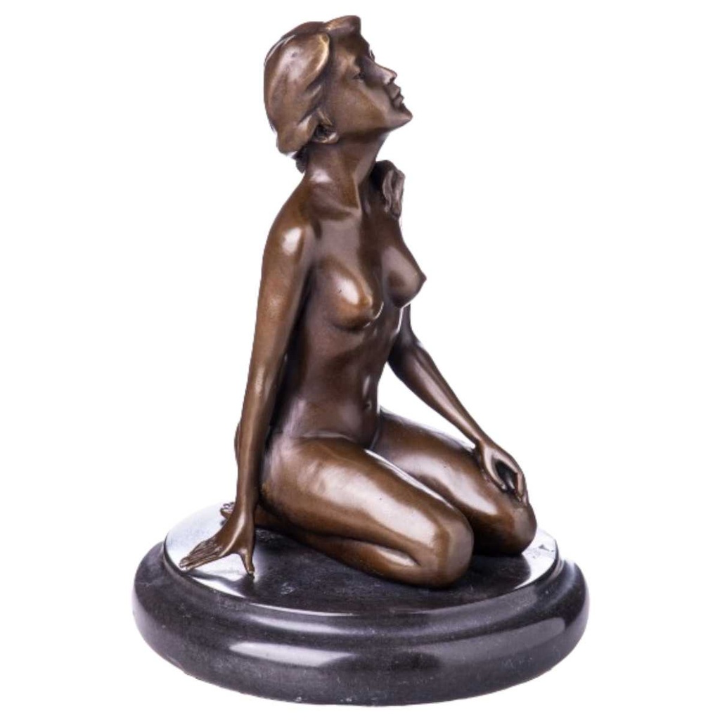 [LA-62639] Bronze Skulptur Figur Bronzeskulptur Bronzefigur Weiblicher Akt #62639 Bild 2