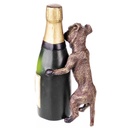 [LA-62656] Bronze Bronzeskulptur Bronzefigur Skulptur Figur Hund mit Champagner Flasche Farbig Wiener Art-Stil Bild 3