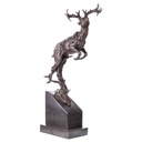 [LA-62658] Bronze Skulptur Figur Bronzeskulptur Bronzefigur Hirsch Bild 2