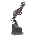 [LA-62658] Bronze Skulptur Figur Bronzeskulptur Bronzefigur Hirsch Bild 3