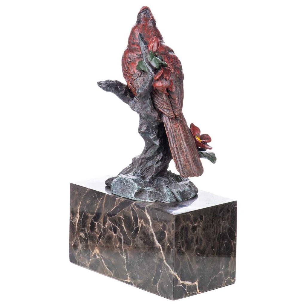 [LA-62659] Bronze Skulptur Figur Bronzeskulptur Bronzefigur Vogel auf Ast Bild 2