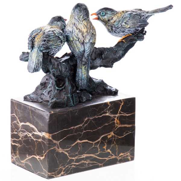 [LA-62661] Bronze Skulptur Figur Bronzeskulptur Bronzefigur Vogel auf Ast Bild 3