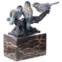 [LA-62661] Bronze Skulptur Figur Bronzeskulptur Bronzefigur Vogel auf Ast Bild 3