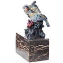 [LA-62661] Bronze Skulptur Figur Bronzeskulptur Bronzefigur Vogel auf Ast Bild 4