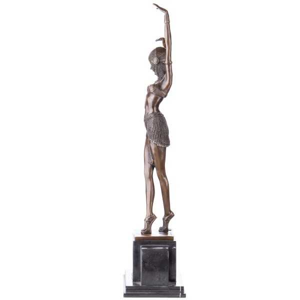 [LA-62664] Bronzeskulptur Bronzefigur Tänzerin Egyptian Dancer nach D.H.Chiparus Art-Deco-Stil Bild 3