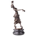 [LA-62666] Bronze Skulptur Figur Bronzeskulptur Bronzefigur Tänzerin mit Tüchern Art-Deco-Stil Bild 2