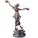 [LA-62666] Bronze Skulptur Figur Bronzeskulptur Bronzefigur Tänzerin mit Tüchern Art-Deco-Stil Bild 3