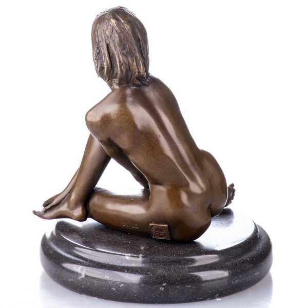 [LA-62677] Bronzeskulptur Bronzefigur Weiblicher Akt #62677 Bild 3