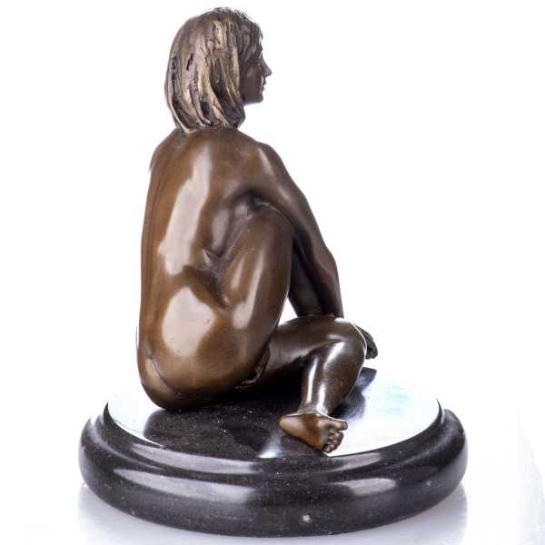 [LA-62677] Bronzeskulptur Bronzefigur Weiblicher Akt #62677 Bild 4