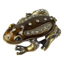 [LA-62680] Pillendose Pillendöschen Dose Döschen Schatulle Hartzinn Zinn emailliert Frosch Bild 3
