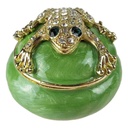 [LA-62684] Pillendose Pillendöschen Dose Döschen Schatulle Hartzinn Zinn emailliert Frosch #62684 Bild 3