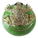 [LA-62684] Pillendose Pillendöschen Dose Döschen Schatulle Hartzinn Zinn emailliert Frosch #62684 Bild 5