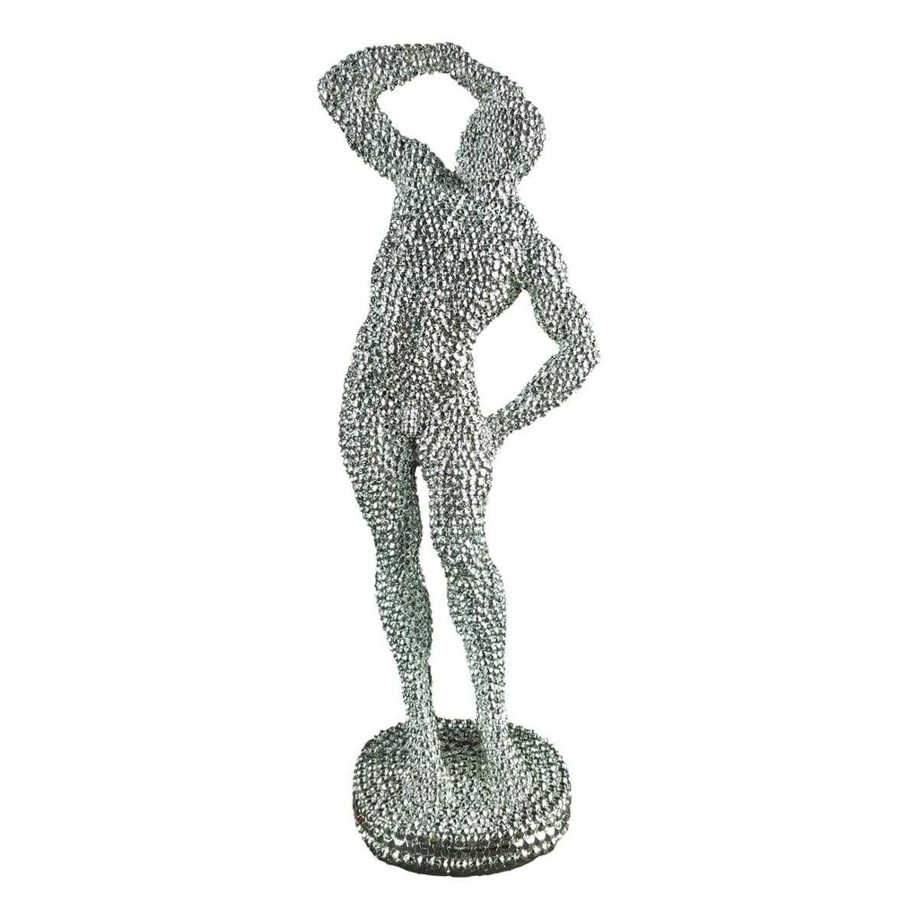 [LA-62751] Skulptur Figur Kunststein Posierender Mann Bild 2