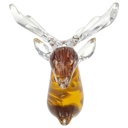 [LA-62820] Büste Skulptur Figur Hirsch Glas Murano-Stil Bild 5