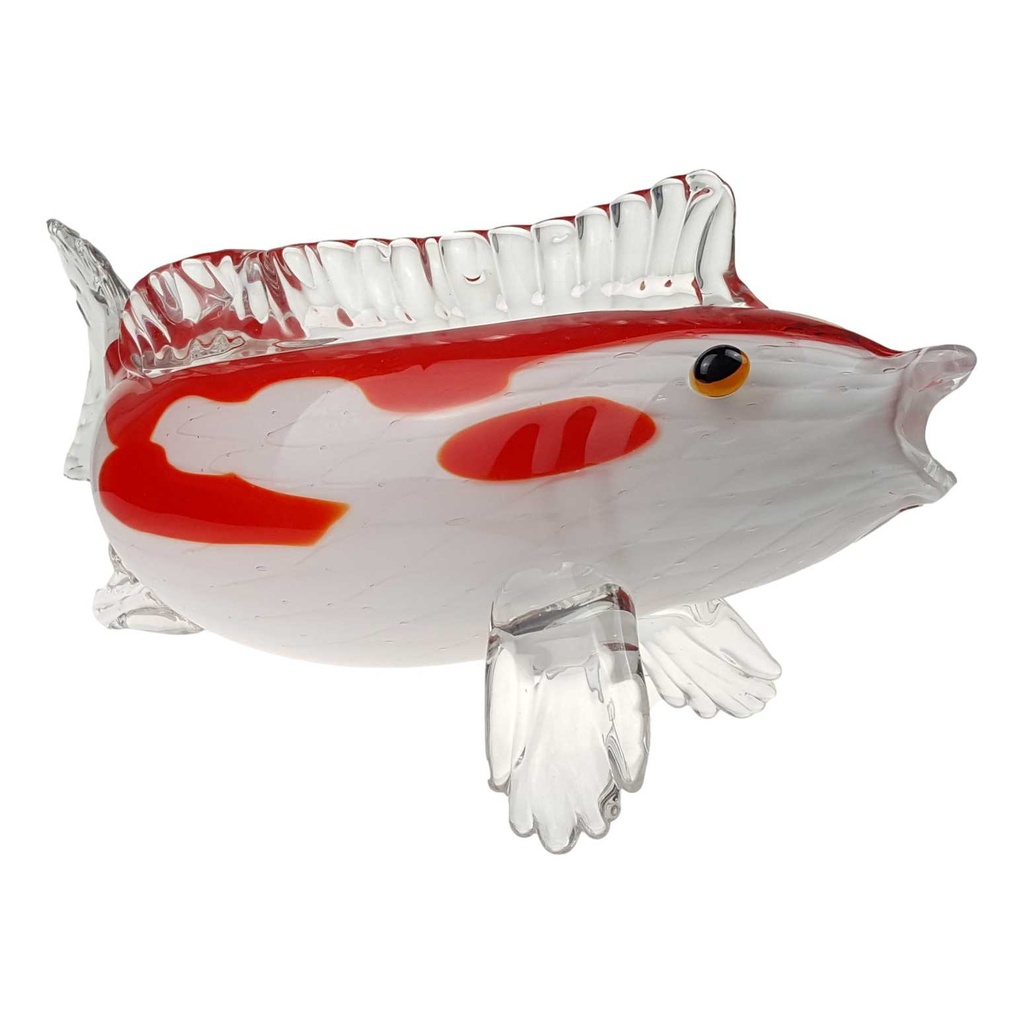 [LA-62830] Skulptur Figur Glas Fisch Koi Karpfen Murano-Stil Bild 3