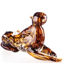 [LA-62843] Skulptur Figur Glas Leopard Murano-Stil Bild 3