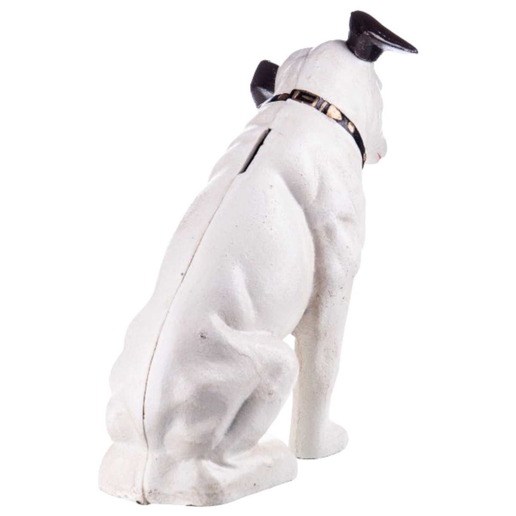 [LA-63013] Spardose Geldbank Skulptur Gusseisen Hund Nipper Bild 2