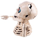[LA-63044] Spardose Geldbank Skulptur mechanisch Skelett Gusseisen #63044 Bild 2