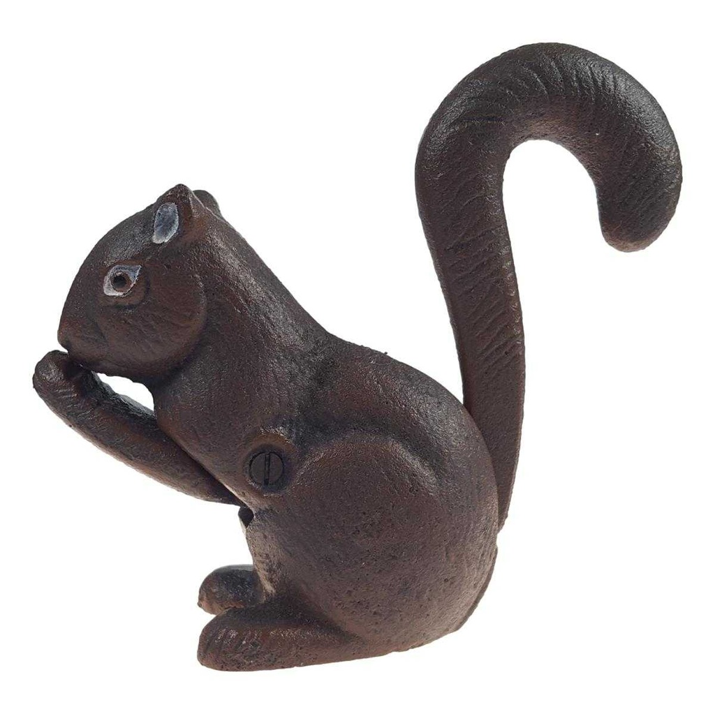 [LA-63084] Nussknacker Figur Skulptur Gusseisen Eichhörnchen Bild 2