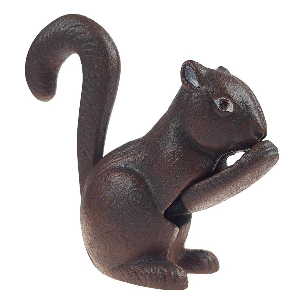 [LA-63084] Nussknacker Figur Skulptur Gusseisen Eichhörnchen Bild 5