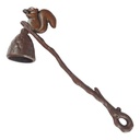 [LA-63095] Kerzenlöscher Kerzen Löschhut Flammenstopper Gusseisen Eichhörnchen Nuss Bild 3
