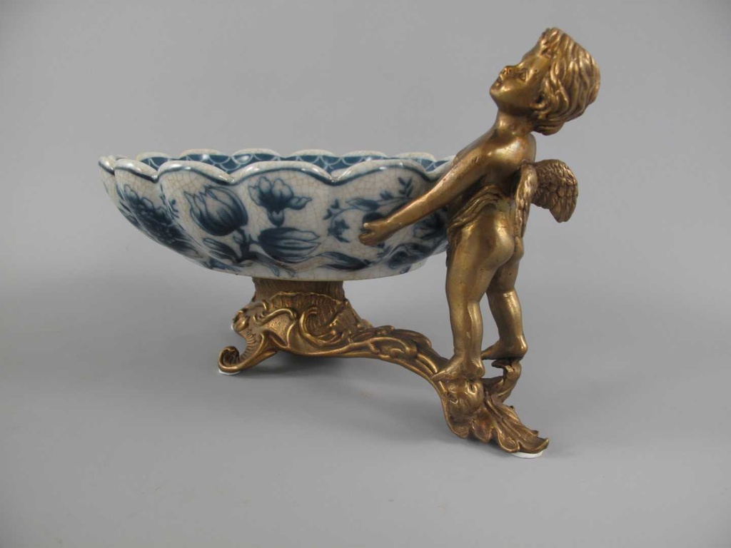 [LA-63425] Schale Porzellan/Messing Engel #63425 Bild 5